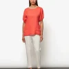 Linen Top Puff Sleeve*LaSalle Cheap