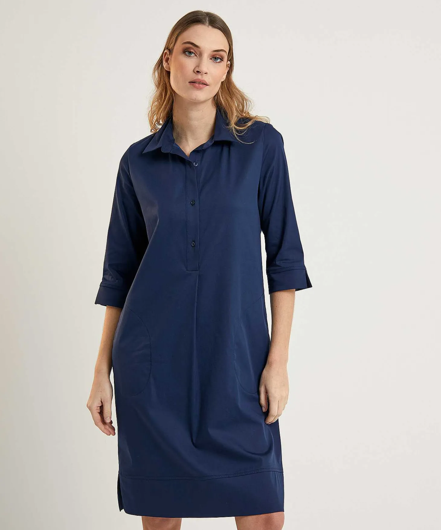 lasalle_shirt_dress_with__3.webp Shirt Dress With Side Pockets*LaSalle Best