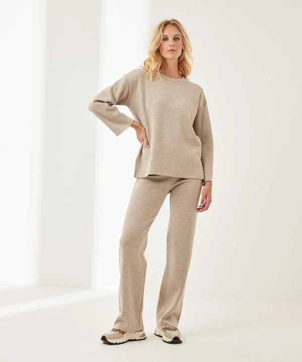 Wide Leg Pants Punta Knit*LaSalle Online