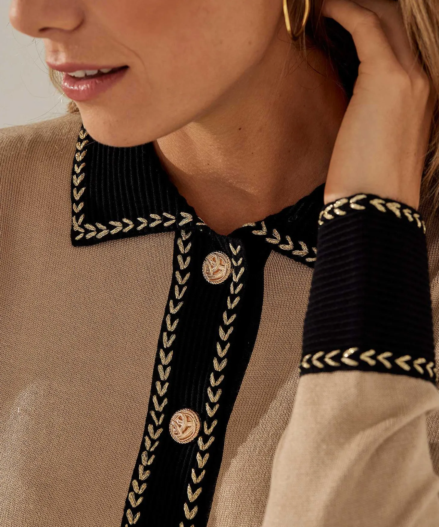leo__ugo_cardigan_lurex_e_2.webp Cardigan Lurex Embroidery*Leo & Ugo Best Sale