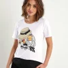 T-Shirt Fashion Print With Pearls*Leo & Ugo Flash Sale