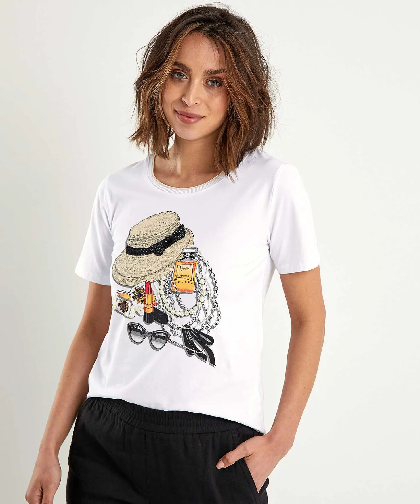 leo__ugo_tshirt_fashion_p_0.webp T-Shirt Fashion Print With Pearls*Leo & Ugo Flash Sale