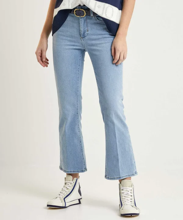 Cropped Flared Jeans Authentic Fly*LIU JO Outlet
