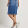 Denim Skirt With Split*LIU JO Best Sale