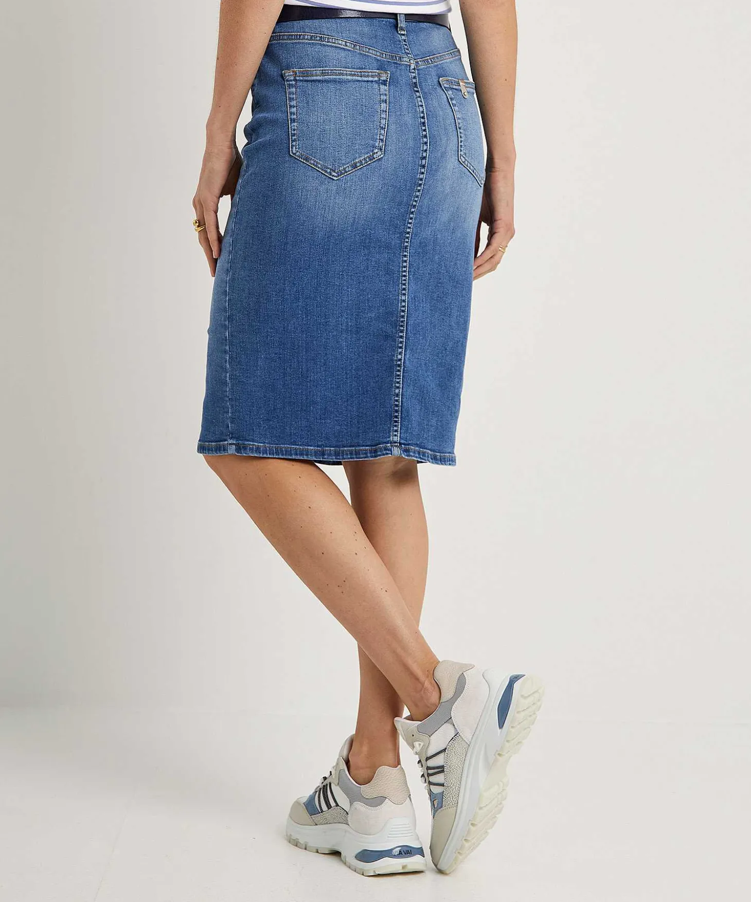 liu_jo_denim_skirt_with_s_0.webp Denim Skirt With Split*LIU JO Best Sale