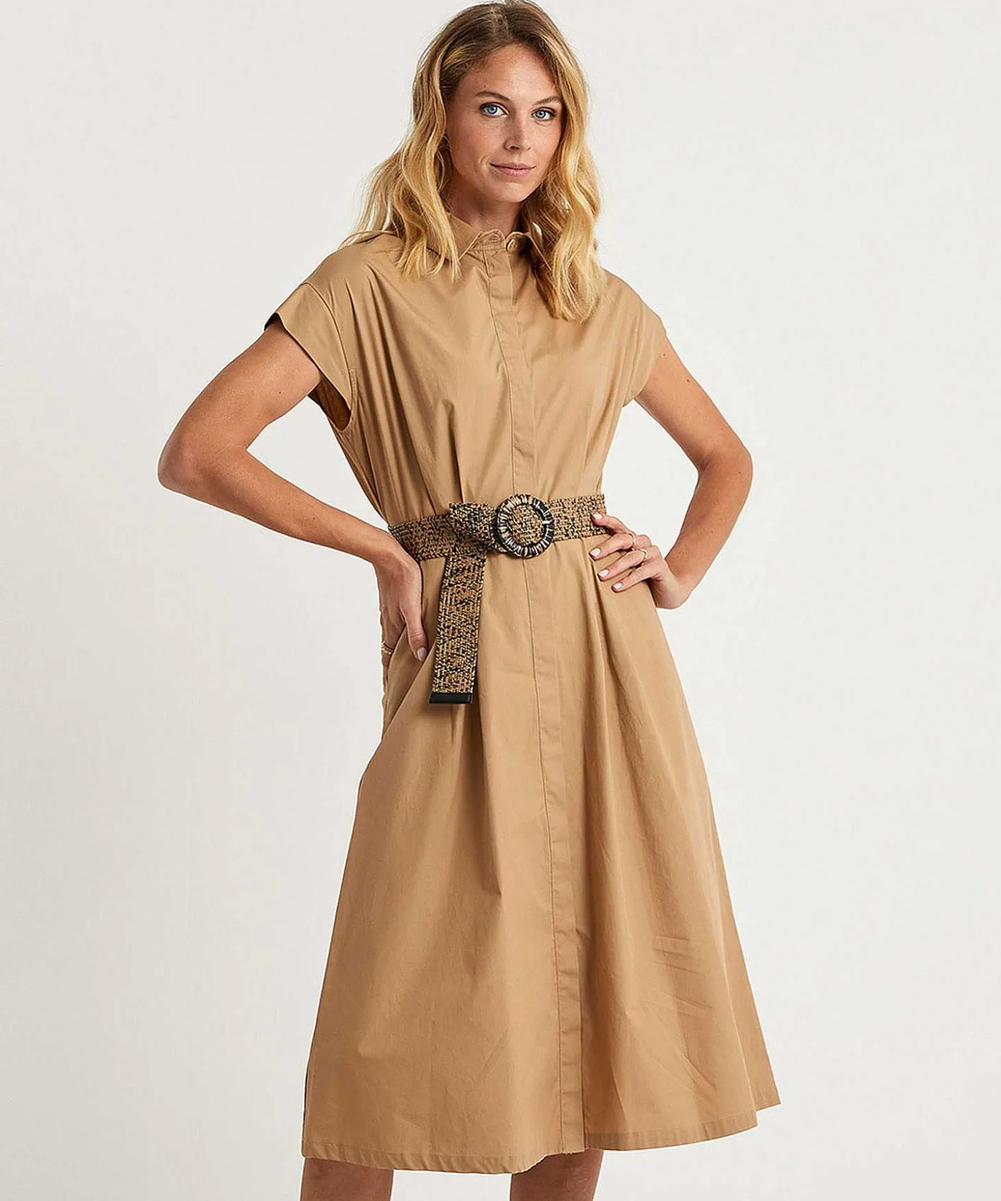liu_jo_poplin_dress_with__2.webp Poplin Dress With Belt*LIU JO Clearance