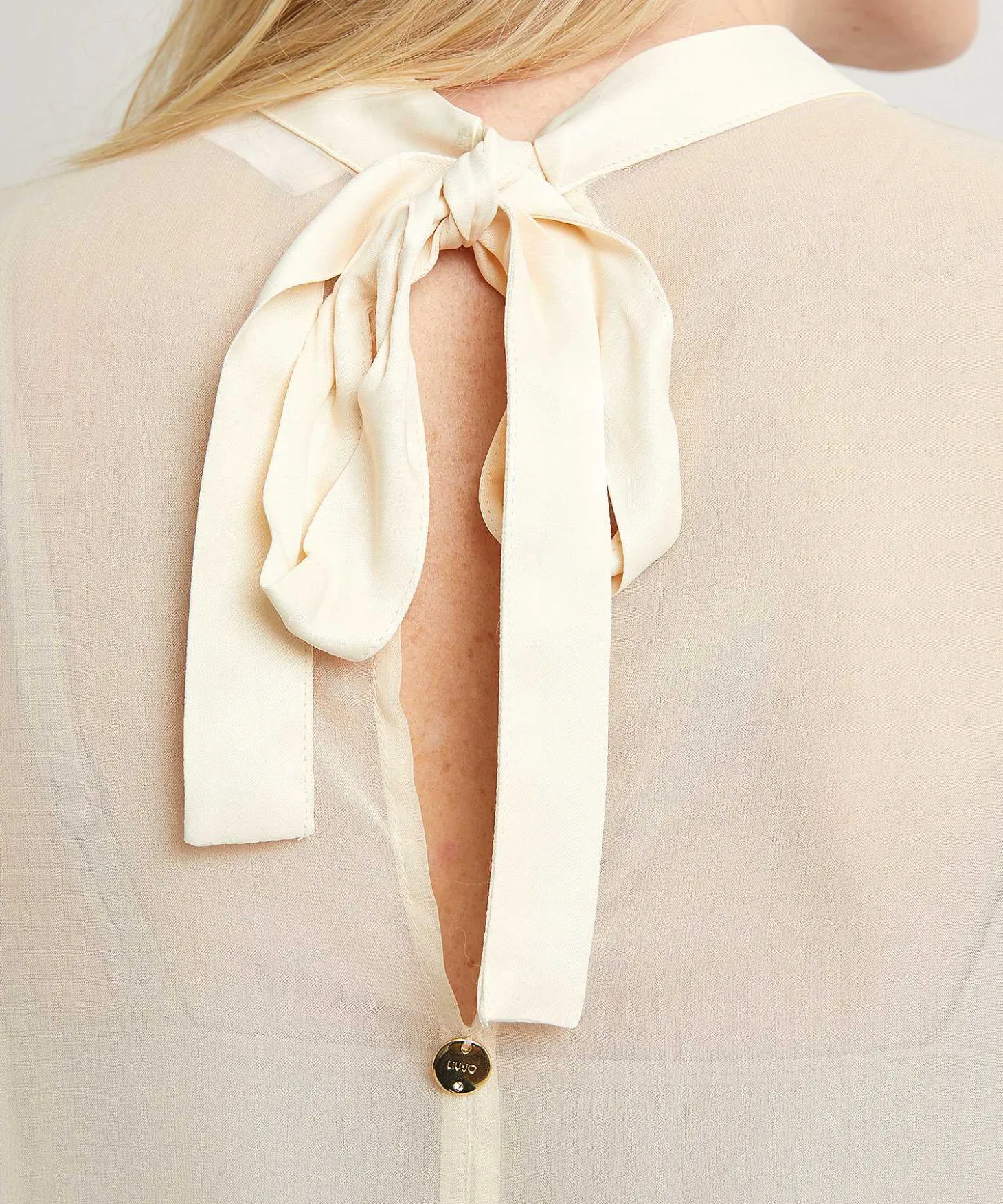 liu_jo_sleeveless_silky_t_1.webp Sleeveless Silky Top Voile Georgette*LIU JO Best Sale