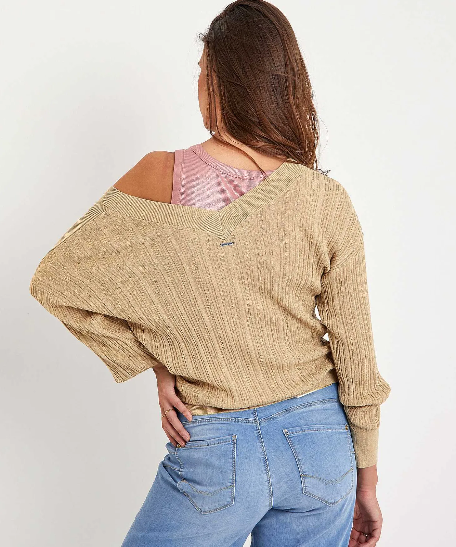 liu_jo_sweater_vneck_lure_0.webp Sweater V-Neck Lurex*LIU JO Shop