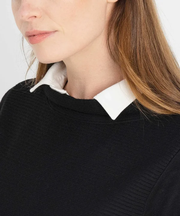 Long Sweater Horizontal Rib** Sale