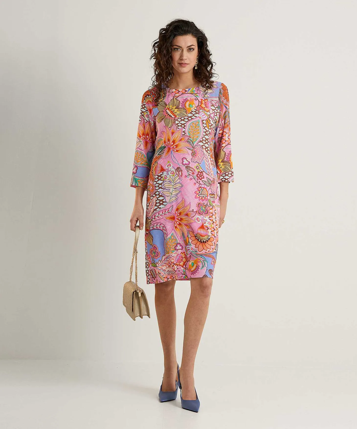 louis_and_mia_crepe_dress_0.webp Crepe Dress Multiflower*Louis and Mia Discount