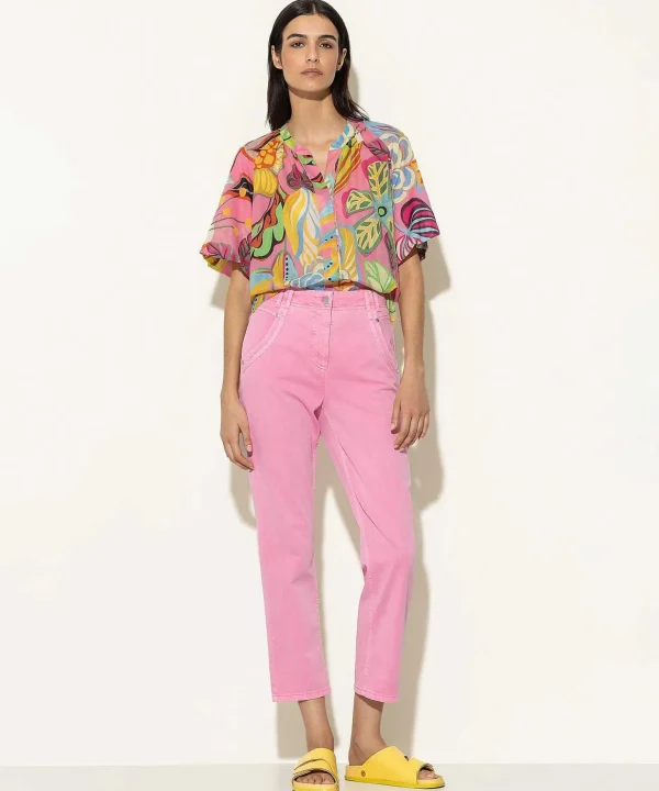 Blouse Tropical Flower Print*Luisa Cerano Discount