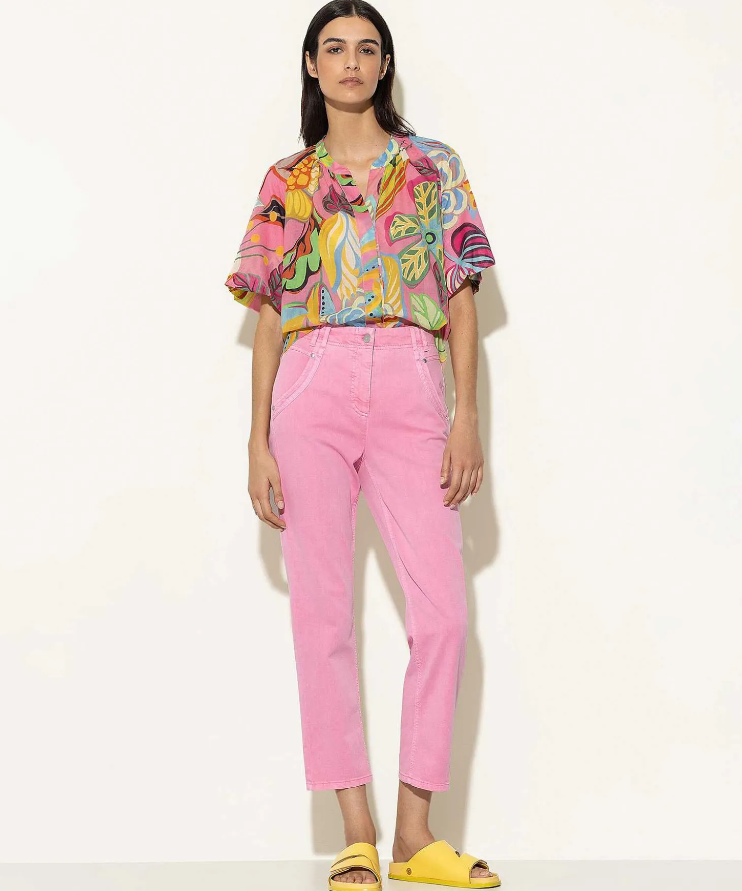 luisa_cerano_blouse_tropi_3.webp Blouse Tropical Flower Print*Luisa Cerano Discount