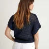 Crochet Sweater Short Sleeve Sequins*Luisa Cerano Store