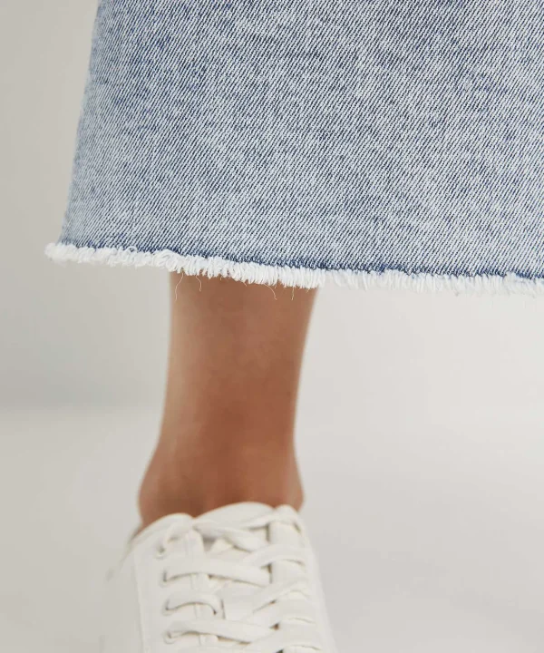 Denim Skirt With Split*Luisa Cerano Online