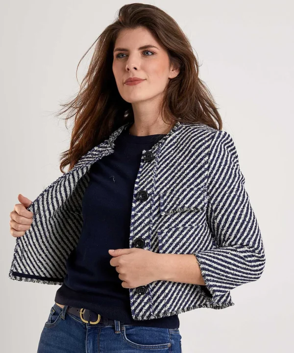 Tweed Blazer Stripes*Luisa Cerano Fashion