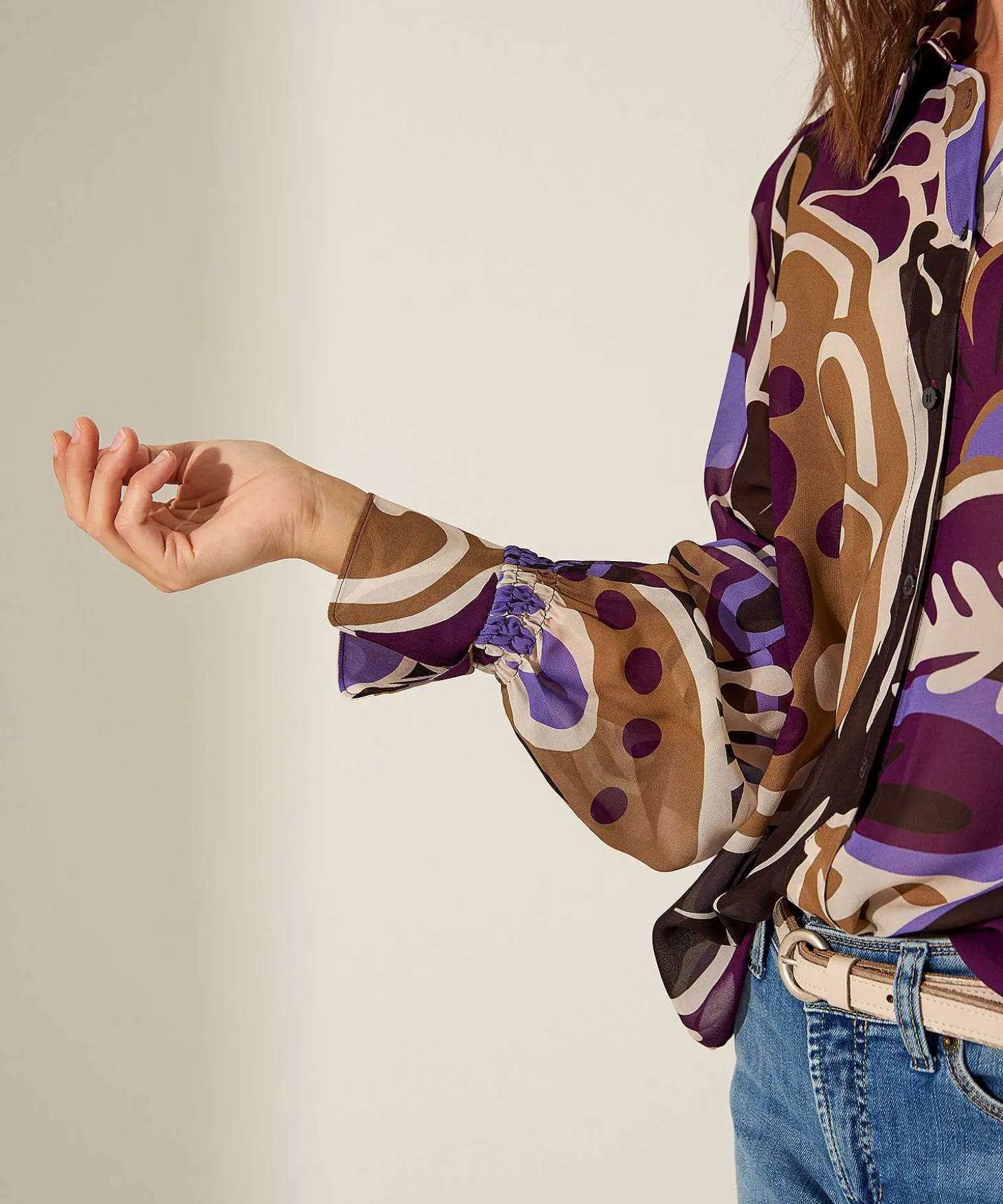 luisa_cerano_voile_blouse_0.webp Voile Blouse Flower Print*Luisa Cerano Cheap