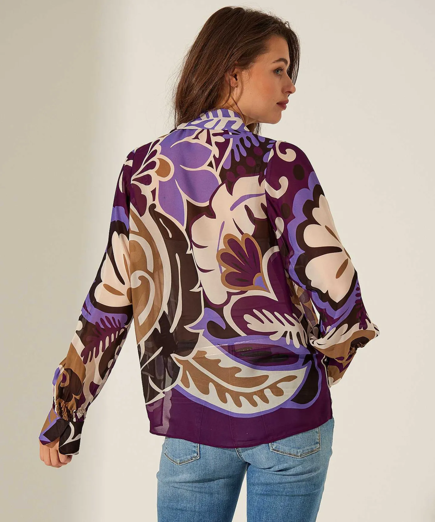 luisa_cerano_voile_blouse_2.webp Voile Blouse Flower Print*Luisa Cerano Cheap