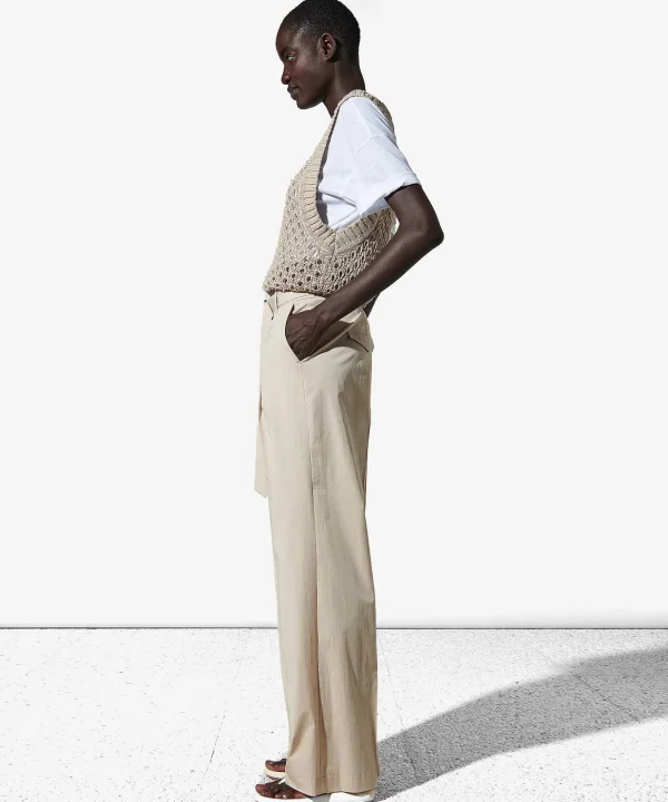Wide Leg Trousers With Belt*Luisa Cerano Store
