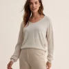 Lurex Sweater V-Neck** Discount
