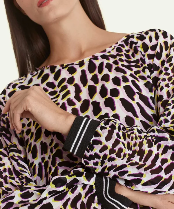 Marc Cain Blouse With Leopard Print*Marc Cain Remix Best Sale