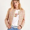 Marc Cain Multicolor Boucle Vest Jacket*Marc Cain Collections Hot