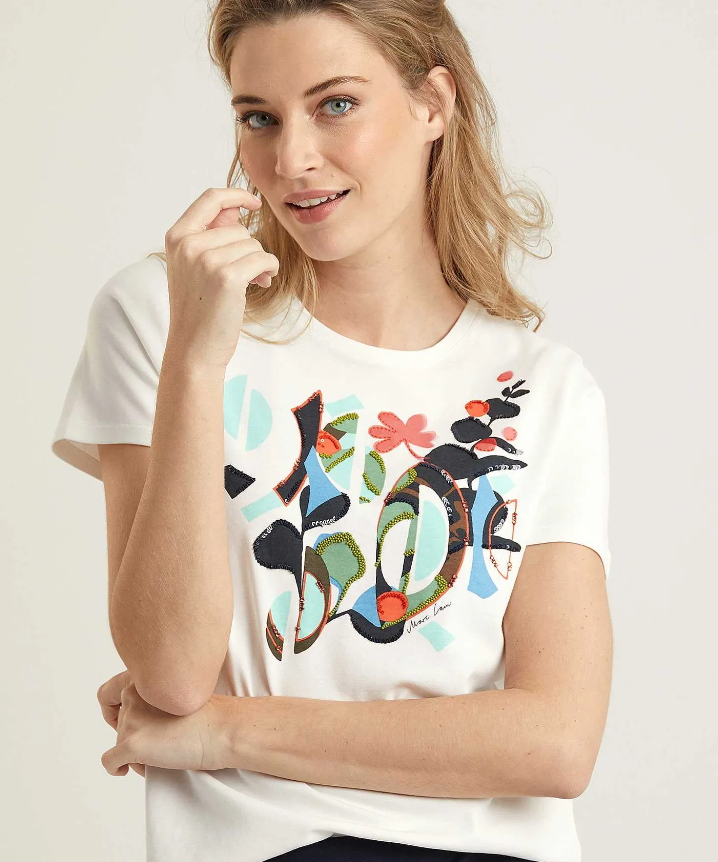 marc_cain_shirt_print_wit_1.webp Marc Cain Shirt Print With Beads*Marc Cain Collections Shop