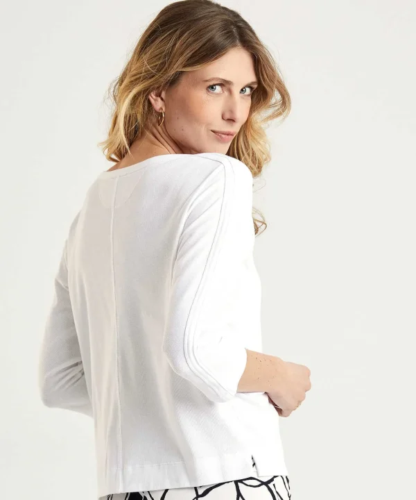 Marc Cain Shirt Rib Jersey Pocket*Marc Cain Essentials Flash Sale