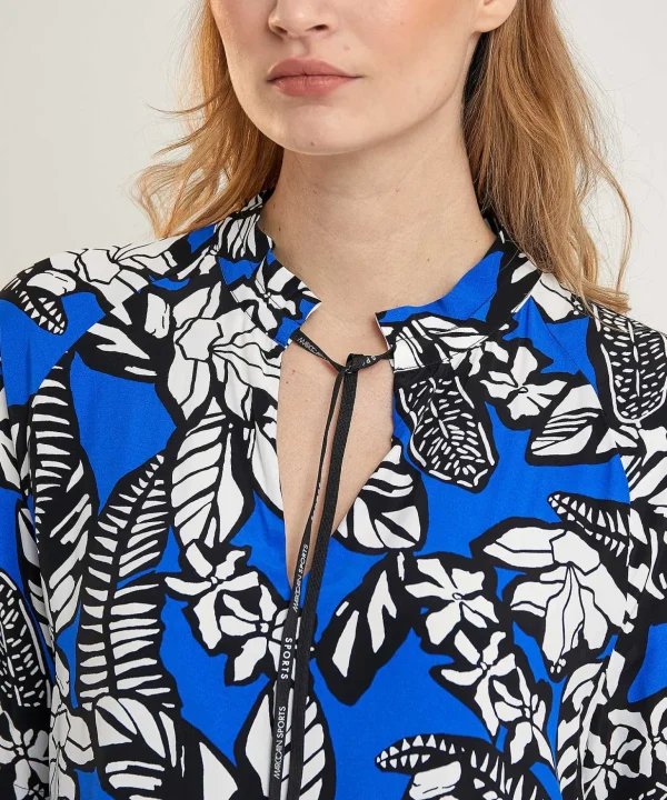 Dress Leaf Print*Marc Cain Sports Cheap