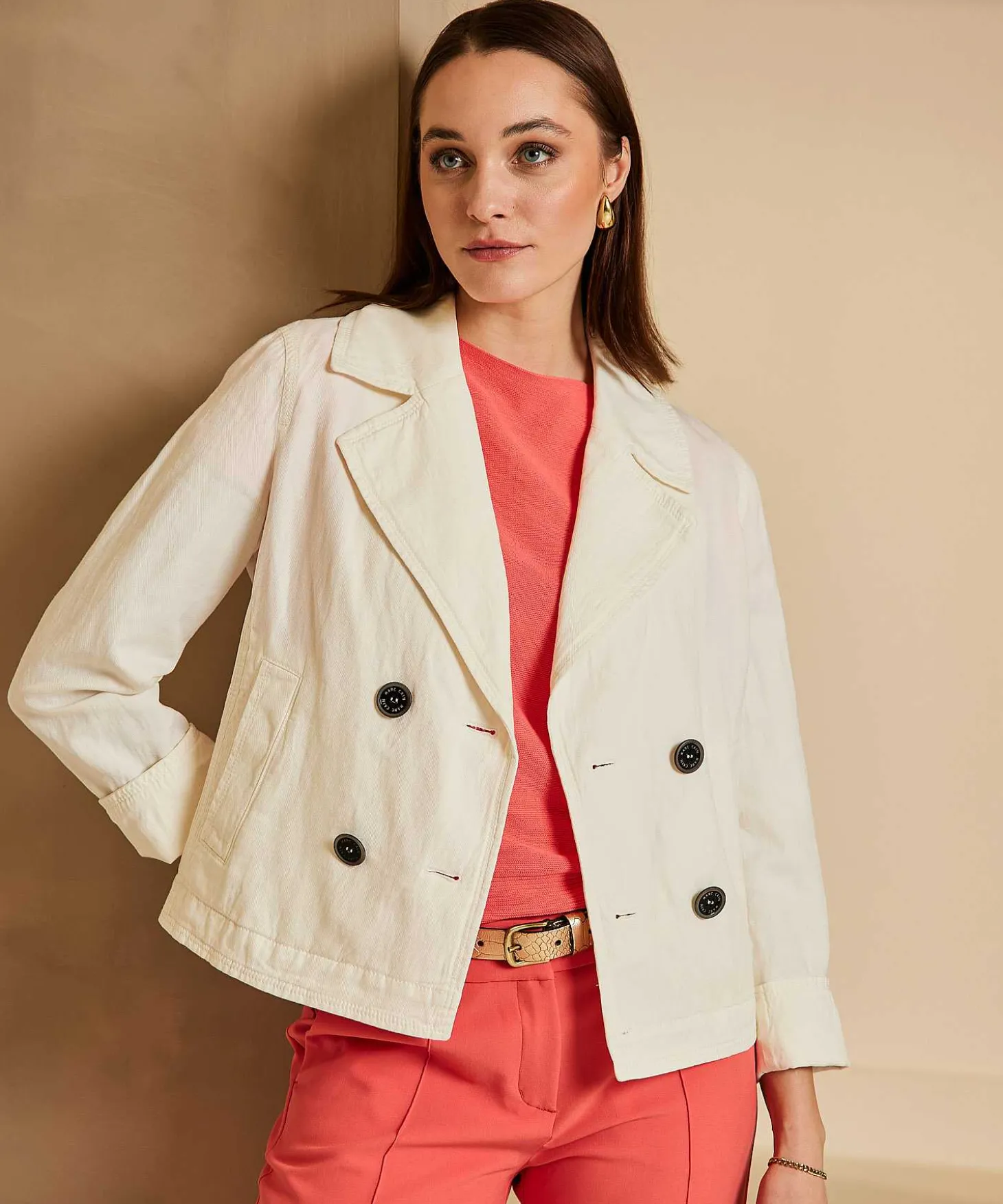 marc_cain_sports_linen_bl_1.webp Linen Blend Short Caban Jacket*Marc Cain Sports Fashion