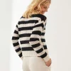 Openwork Sweater Stripe Wool Mix*Marc Cain Sports Best