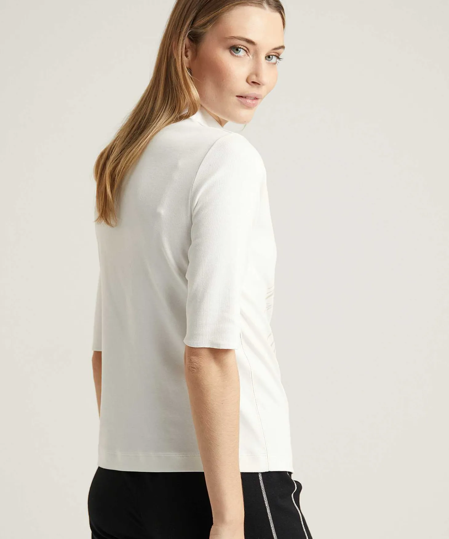 marc_cain_sports_polo_shi_0-1.webp Polo Shirt Rib Jersey Panther Print*Marc Cain Sports Hot