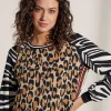Scuba Blouse Mixed Animal*Marc Cain Sports Sale
