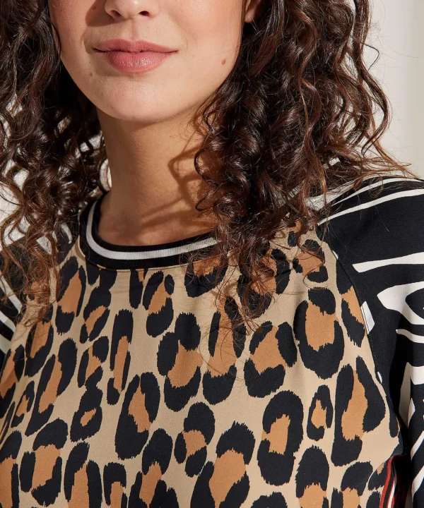 Scuba Blouse Mixed Animal*Marc Cain Sports Sale