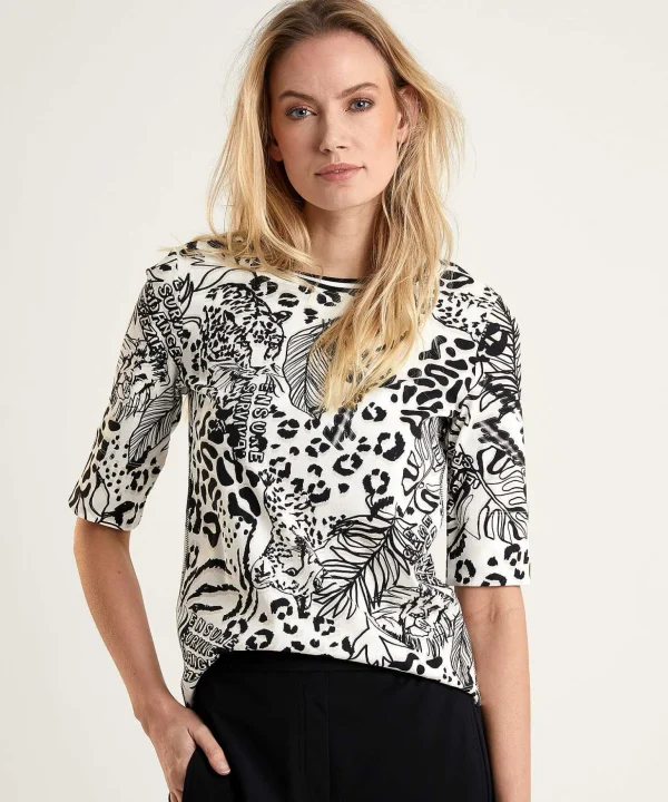 Shirt Rib Jersey Jungle Print*Marc Cain Sports Shop
