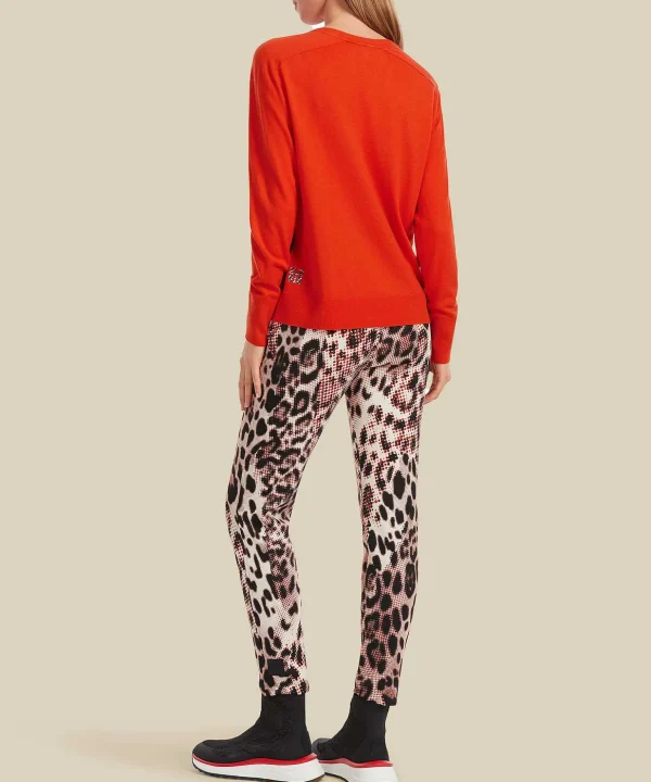 Sweater Contrast Piping Wool Mix*Marc Cain Sports Sale