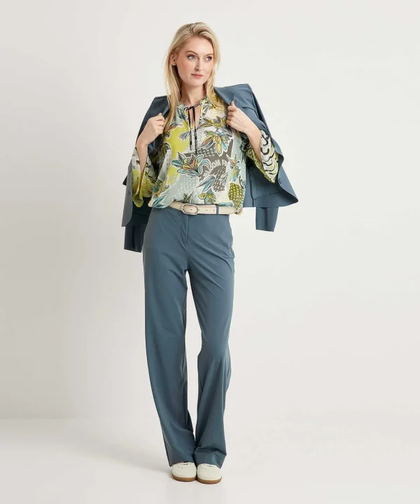 Transparent Blouse Floral Print*Marc Cain Sports Best
