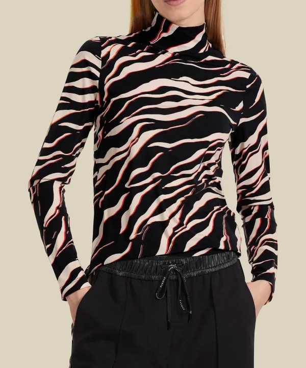 Turtleneck Zebra Print Panty-Feel*Marc Cain Sports Flash Sale