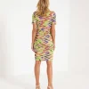 Slinky Pencil Dress Swirl Print*ML Collections Outlet