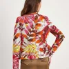 Structured Blazer Leaf Print*ML Collections Best Sale