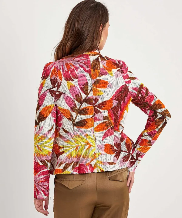 Structured Blazer Leaf Print*ML Collections Best Sale