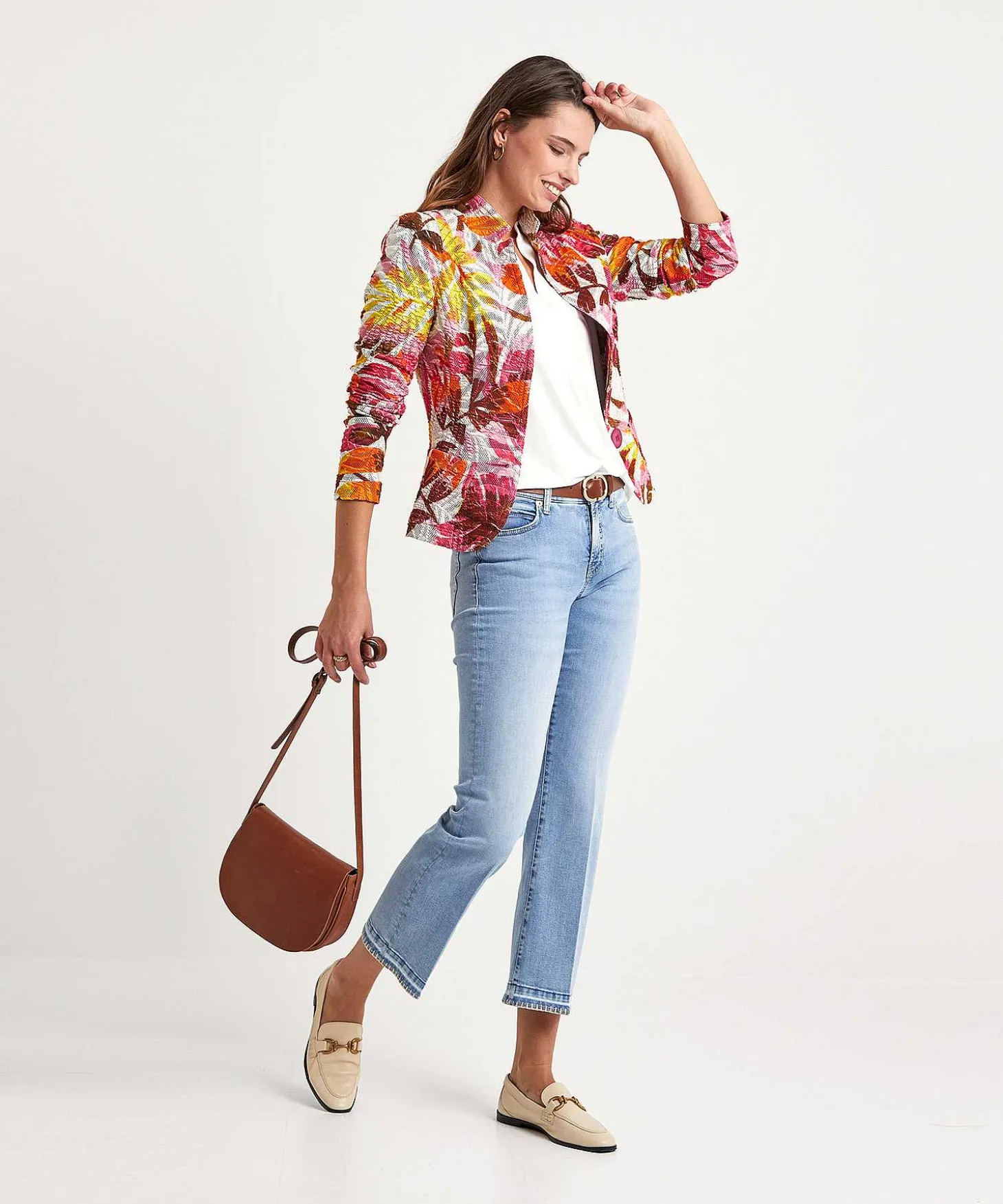 ml_collections_structured_1.webp Structured Blazer Leaf Print*ML Collections Best Sale