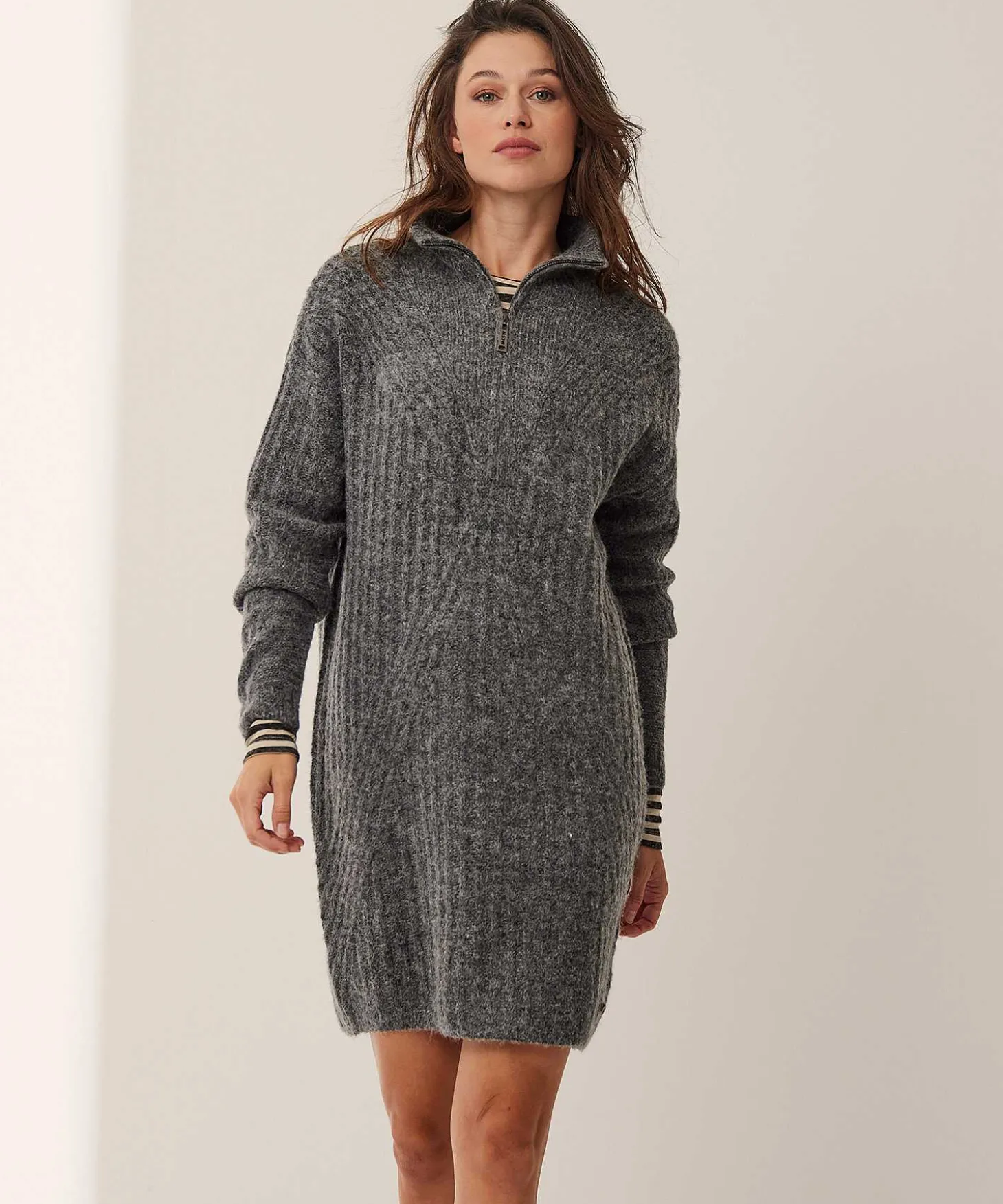 moscow_knitted_dress_with_0.webp Knitted Dress With Skipper Collar Kamila*Moscow Cheap