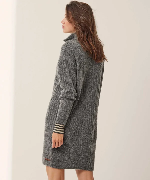 Knitted Dress With Skipper Collar Kamila*Moscow Cheap