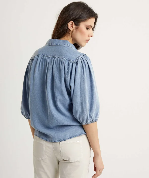 Soft Denim Blouse Jordy*Moscow Shop