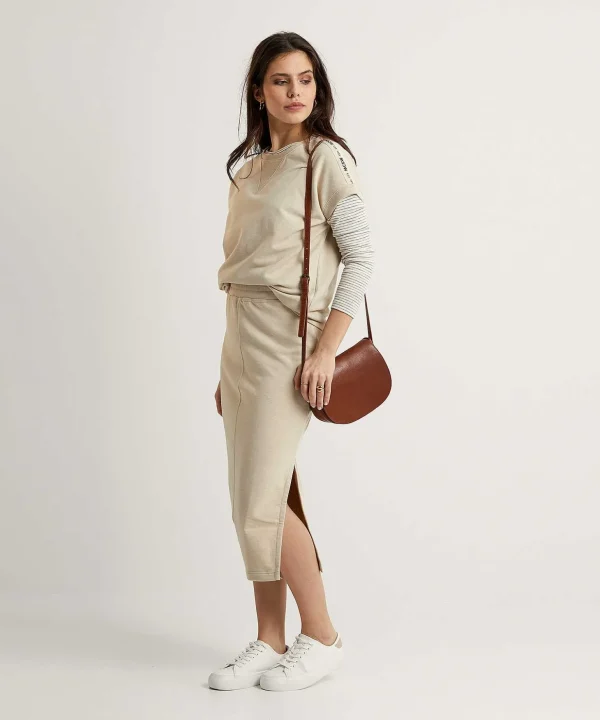 Sweat Skirt With Side Slit Chiara*Moscow Best