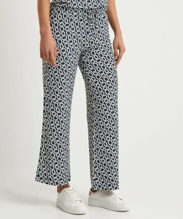 Cropped Palazzo Pants Slinky Retro*No Man's Land Clearance