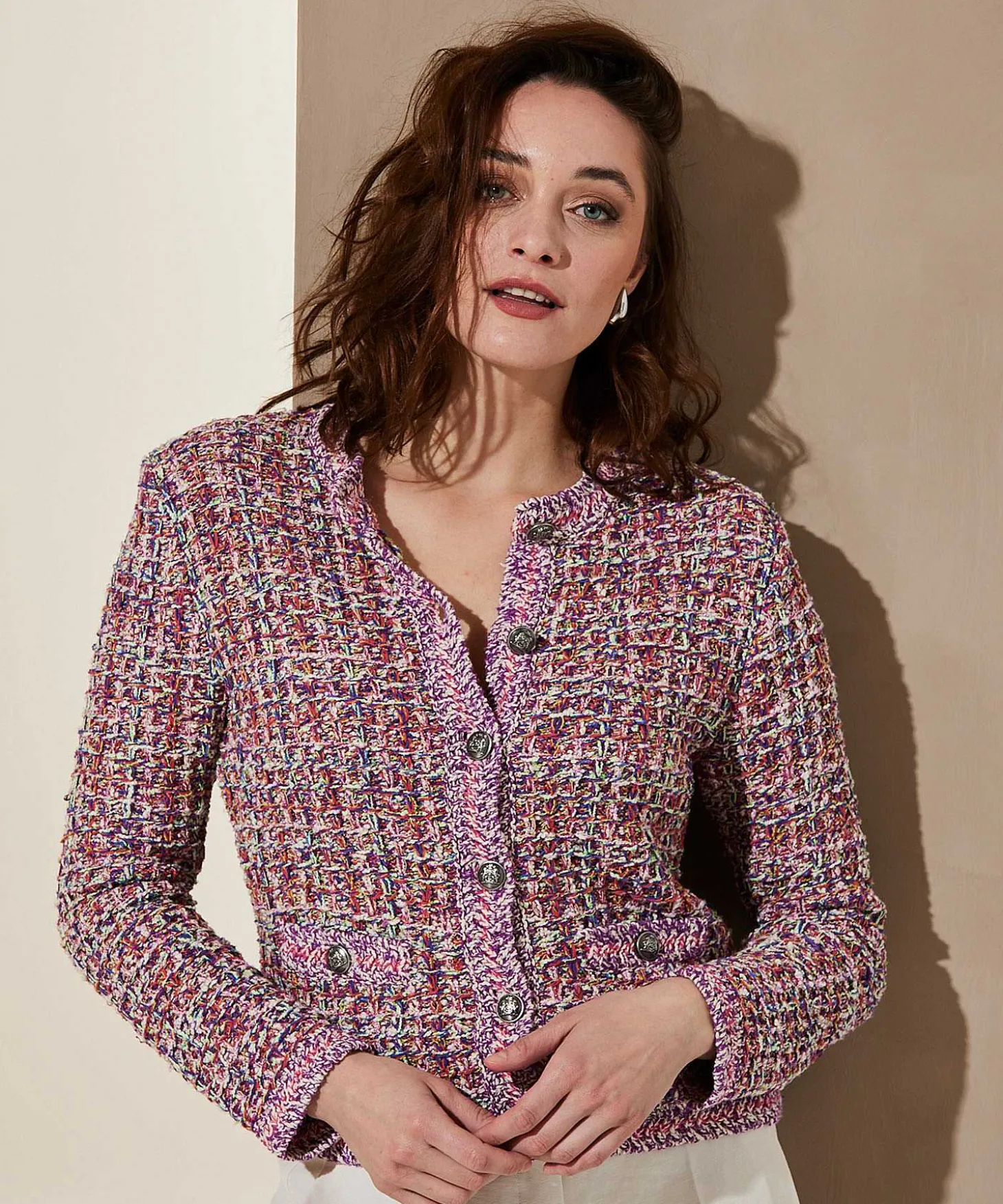 oui_boucle_blazer_vest_0.webp Boucle Blazer Vest*OUI Clearance