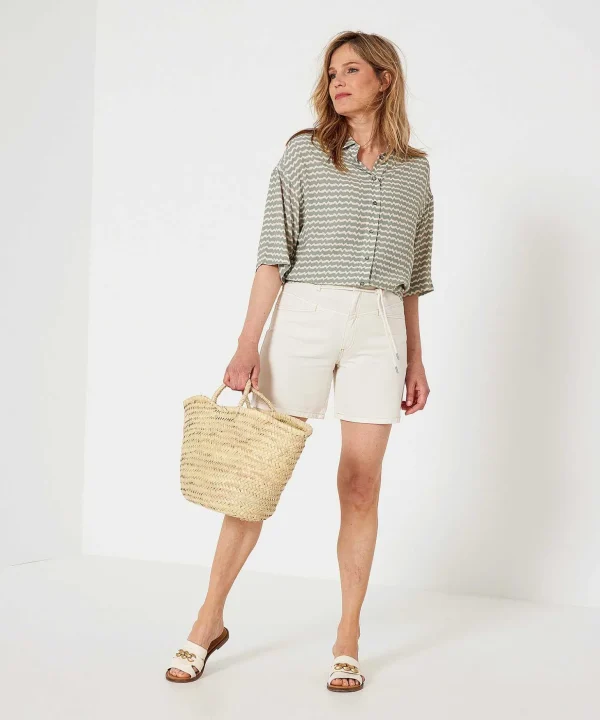 Denim Shorts Waist Cord*OUI Cheap