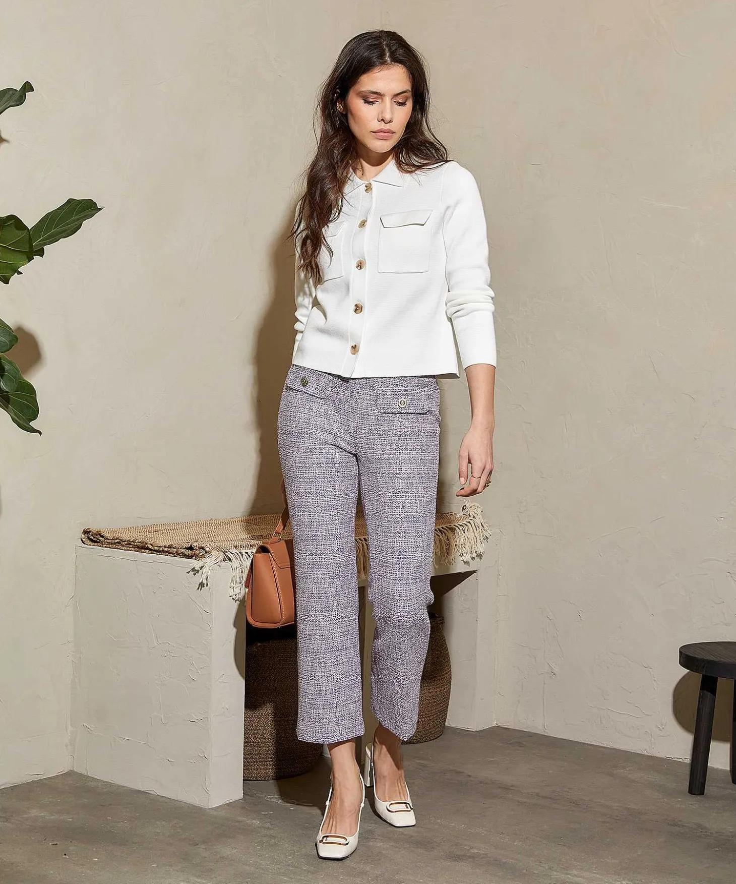 oui_kick_flare_boucle_pan_2.webp Kick Flare Boucle Pants*OUI Fashion