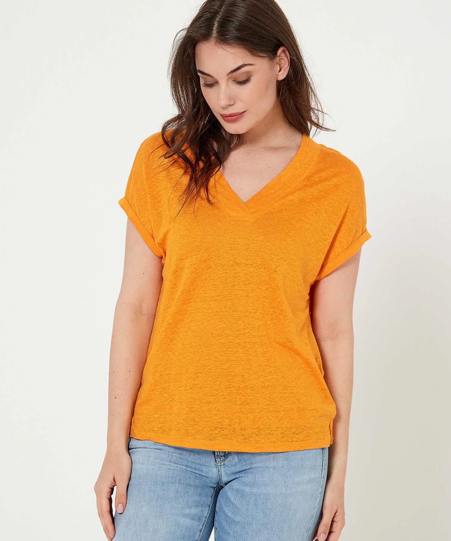 oui_linen_shirt_vneck_1-1.webp Linen Shirt V-Neck*OUI Sale